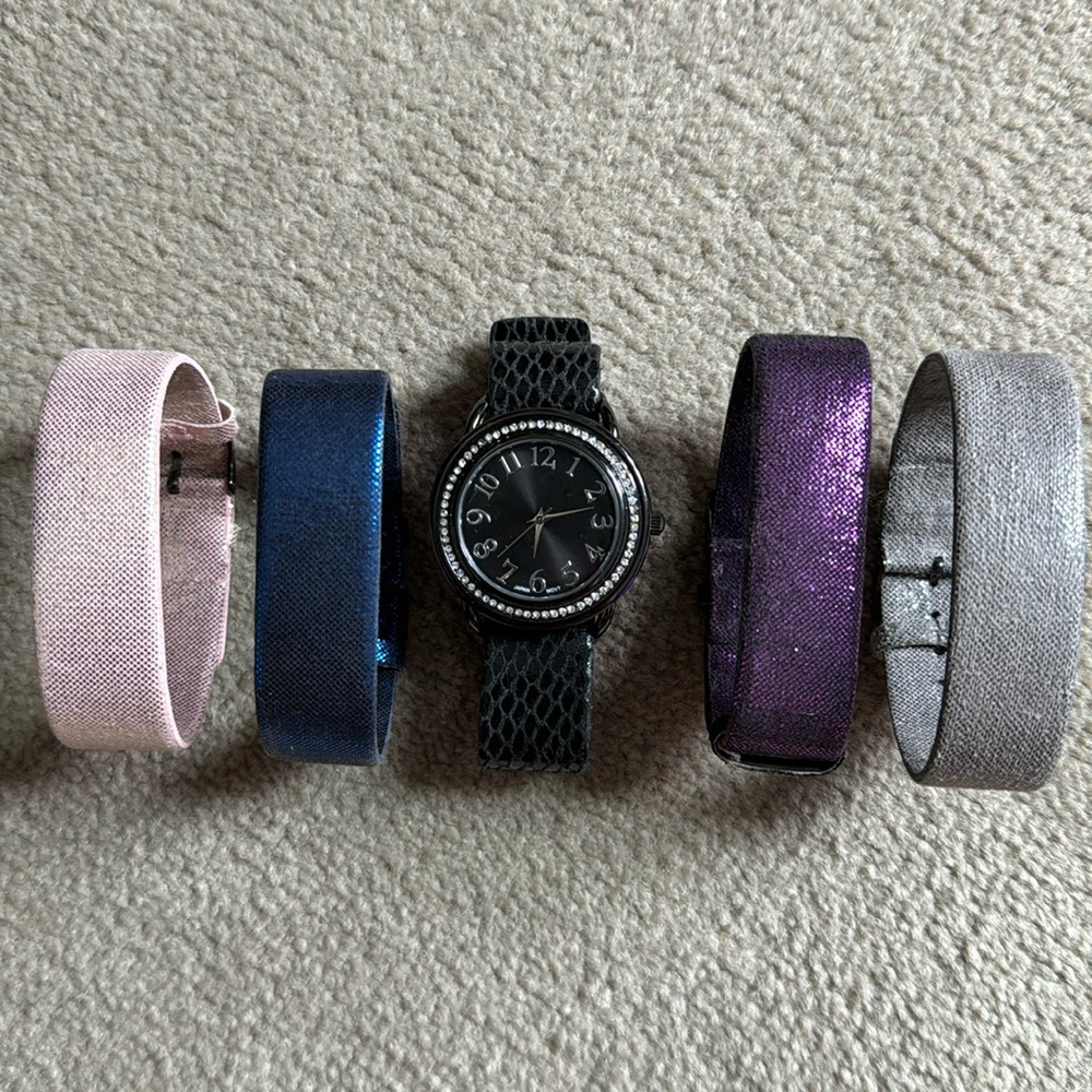 Aldo watch with interchangeable wrist straps